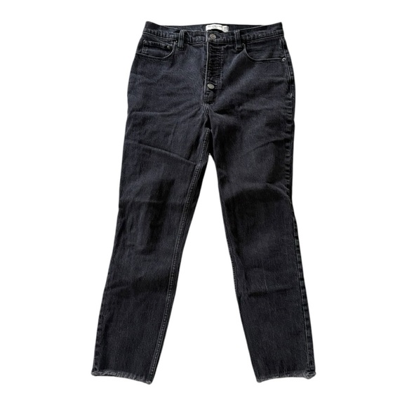 Abercrombie & Fitch Black Straight Leg Denim - Picture 1 of 4
